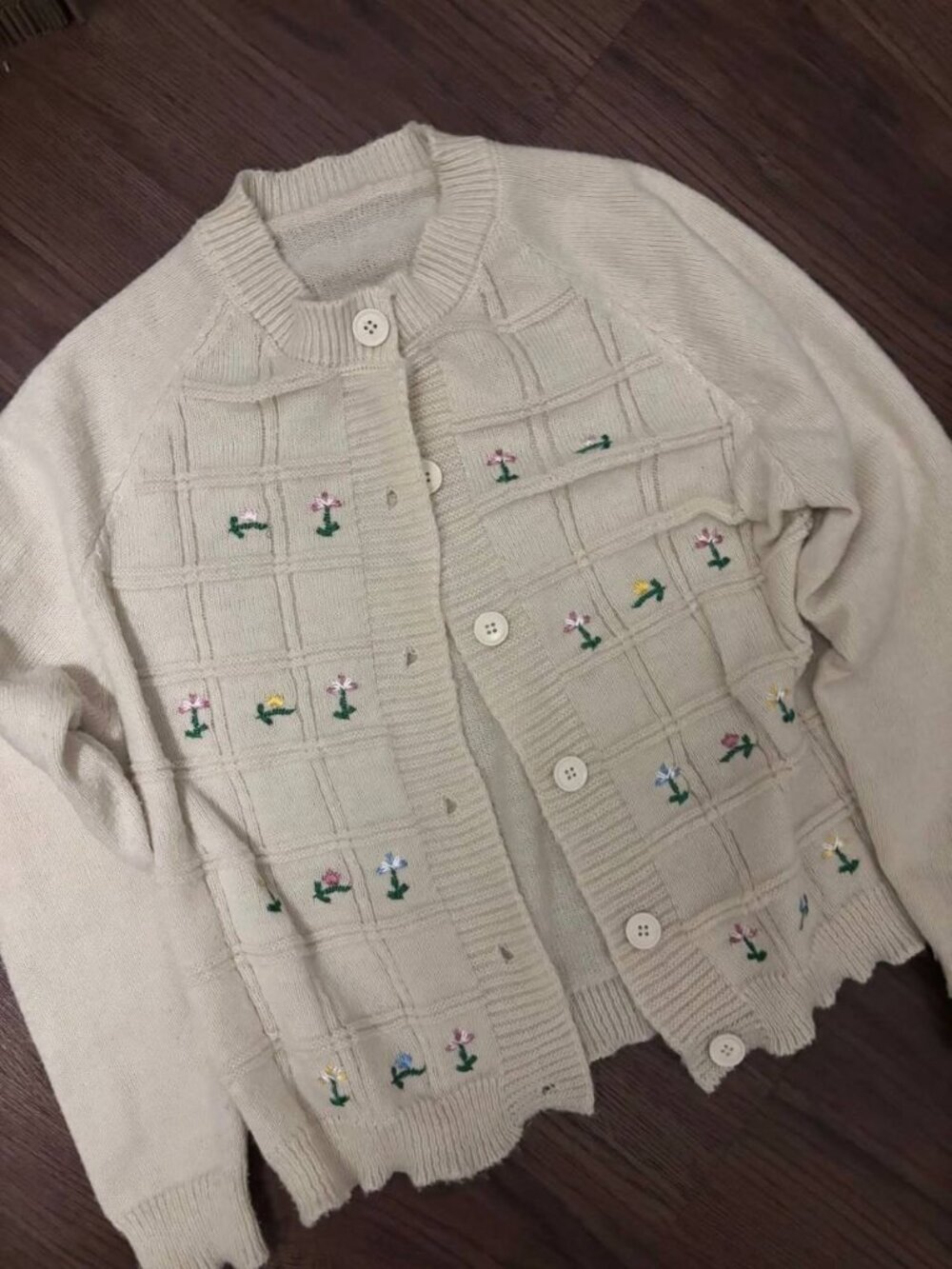 Cream Knit Cardigan